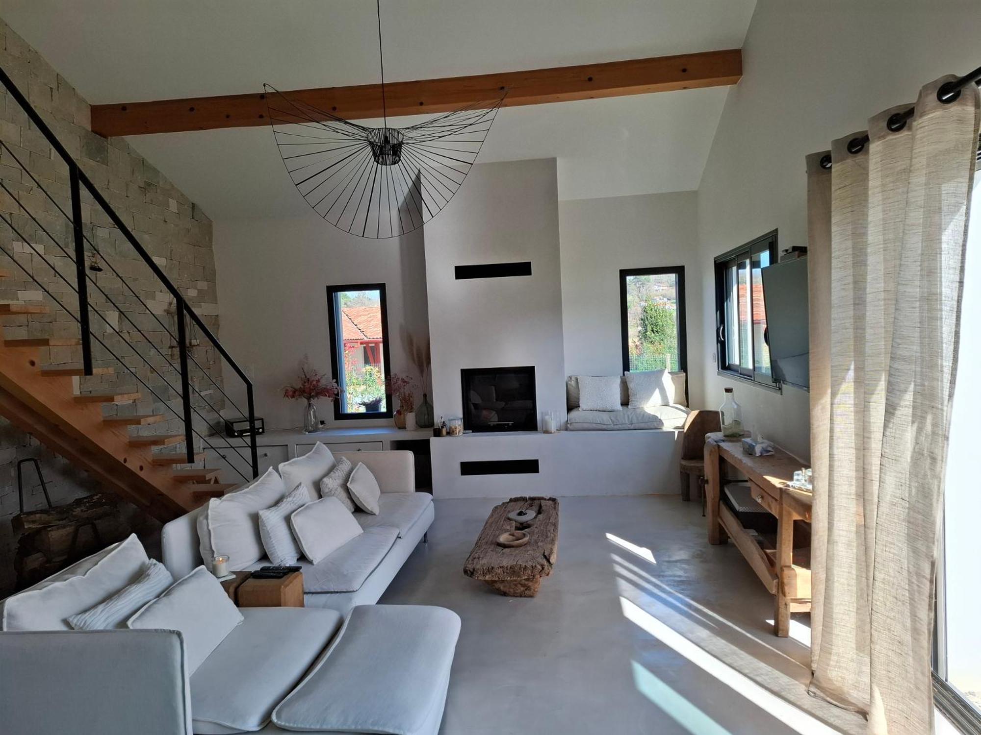 Charmante Villa Familiale Au Calme A 15Min Des Plages Ascain Ruang foto